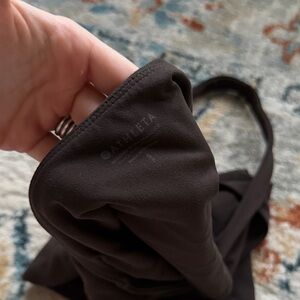 Athleta Dark Brown Active halter top